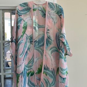 Spartina 449 One Size Pink Green cover/cape